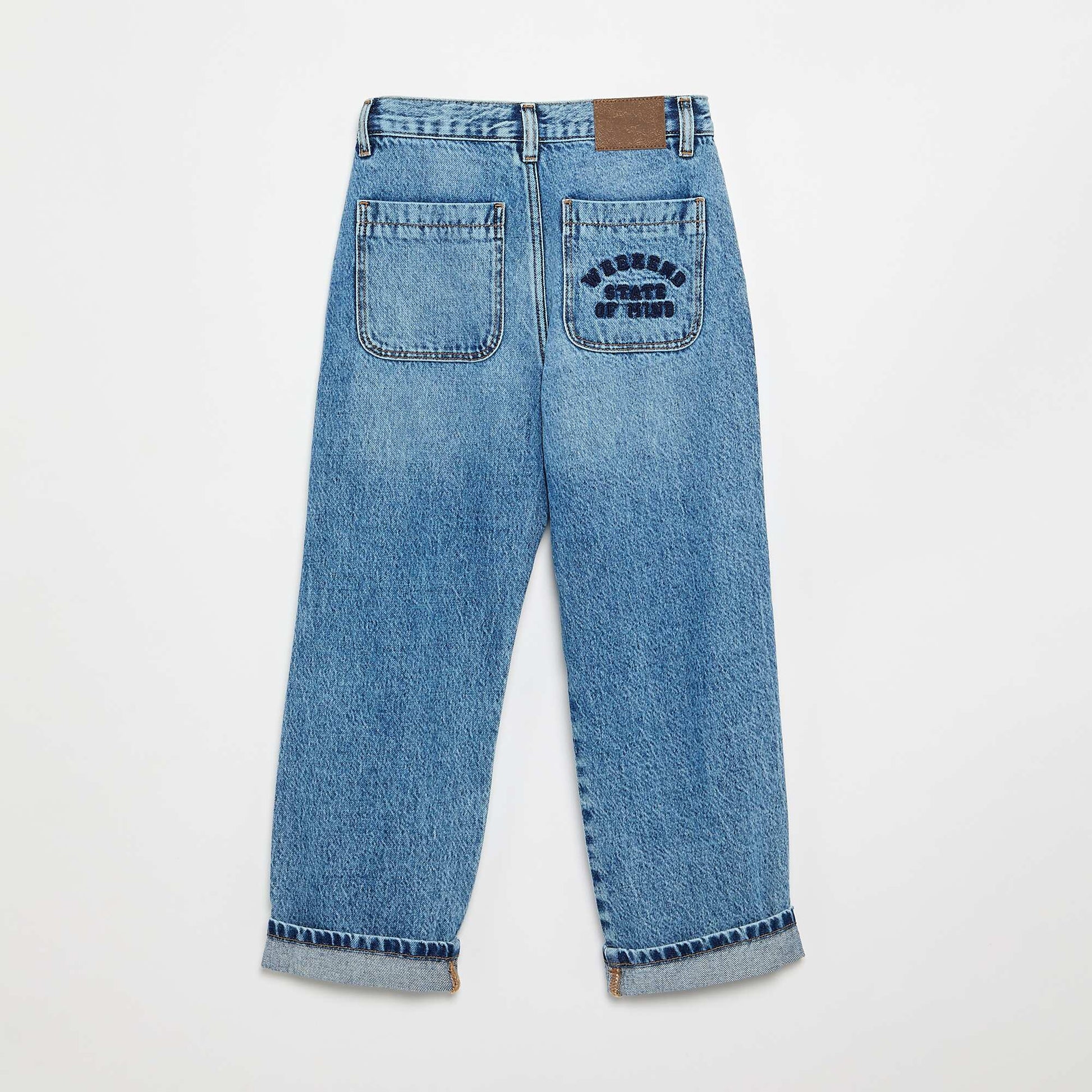 Straight-Cut 5-Pocket Denim BLUE