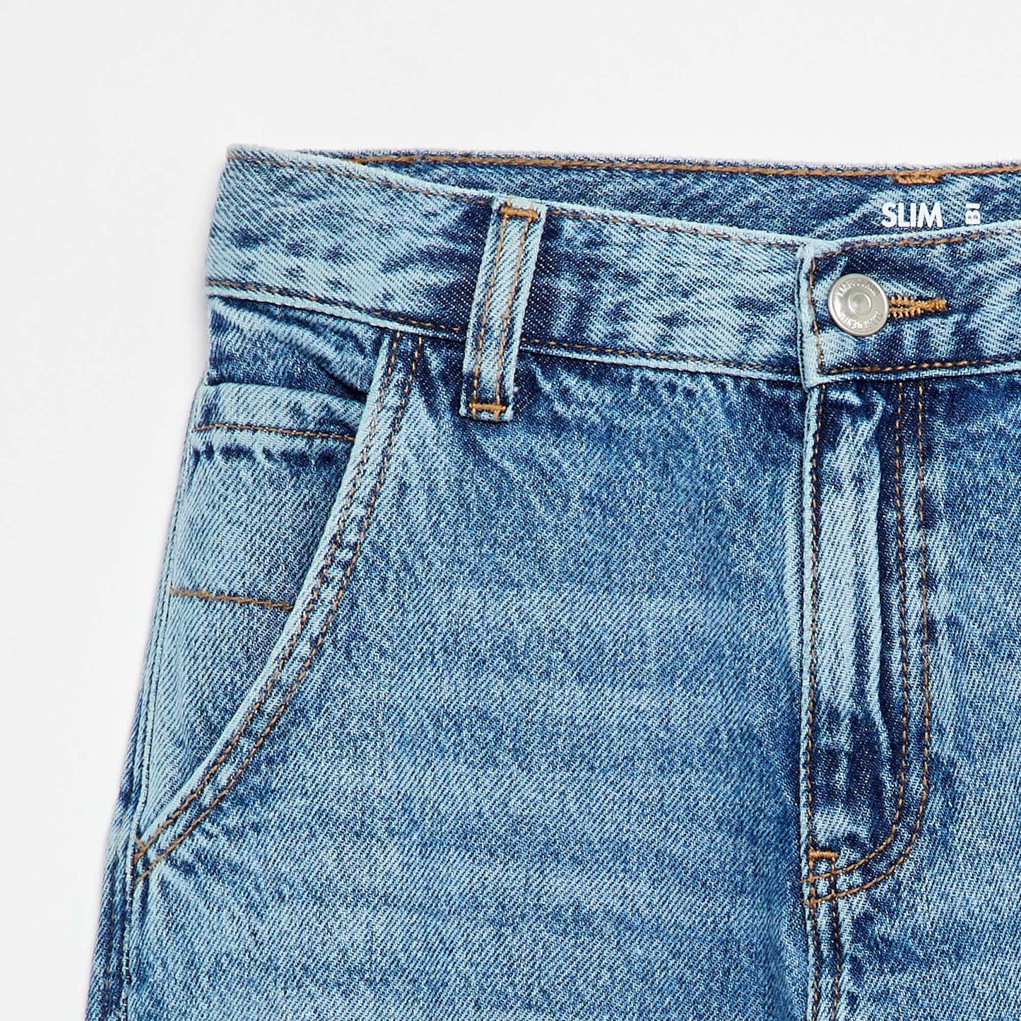 Straight-Cut 5-Pocket Denim BLUE