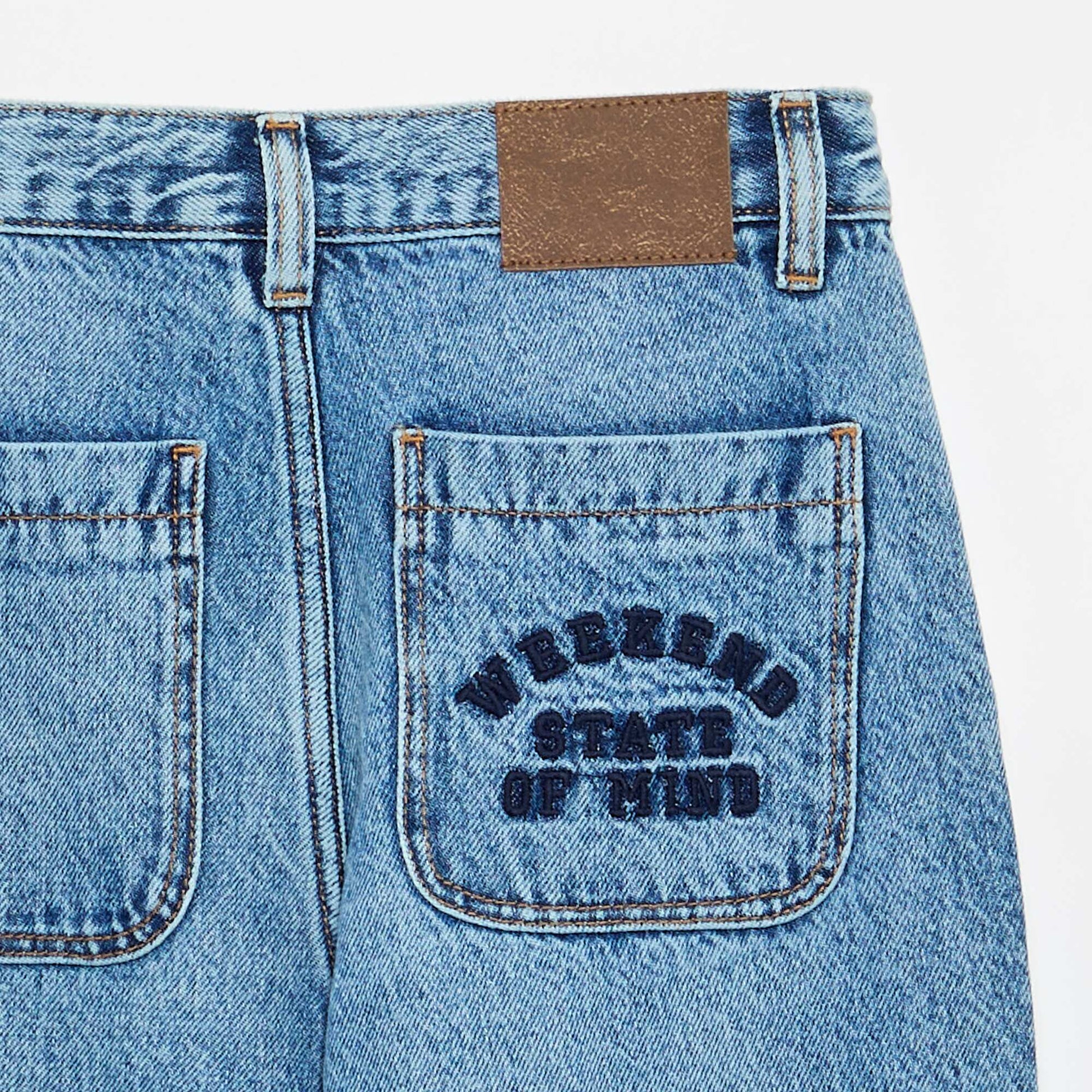 Straight-Cut 5-Pocket Denim BLUE
