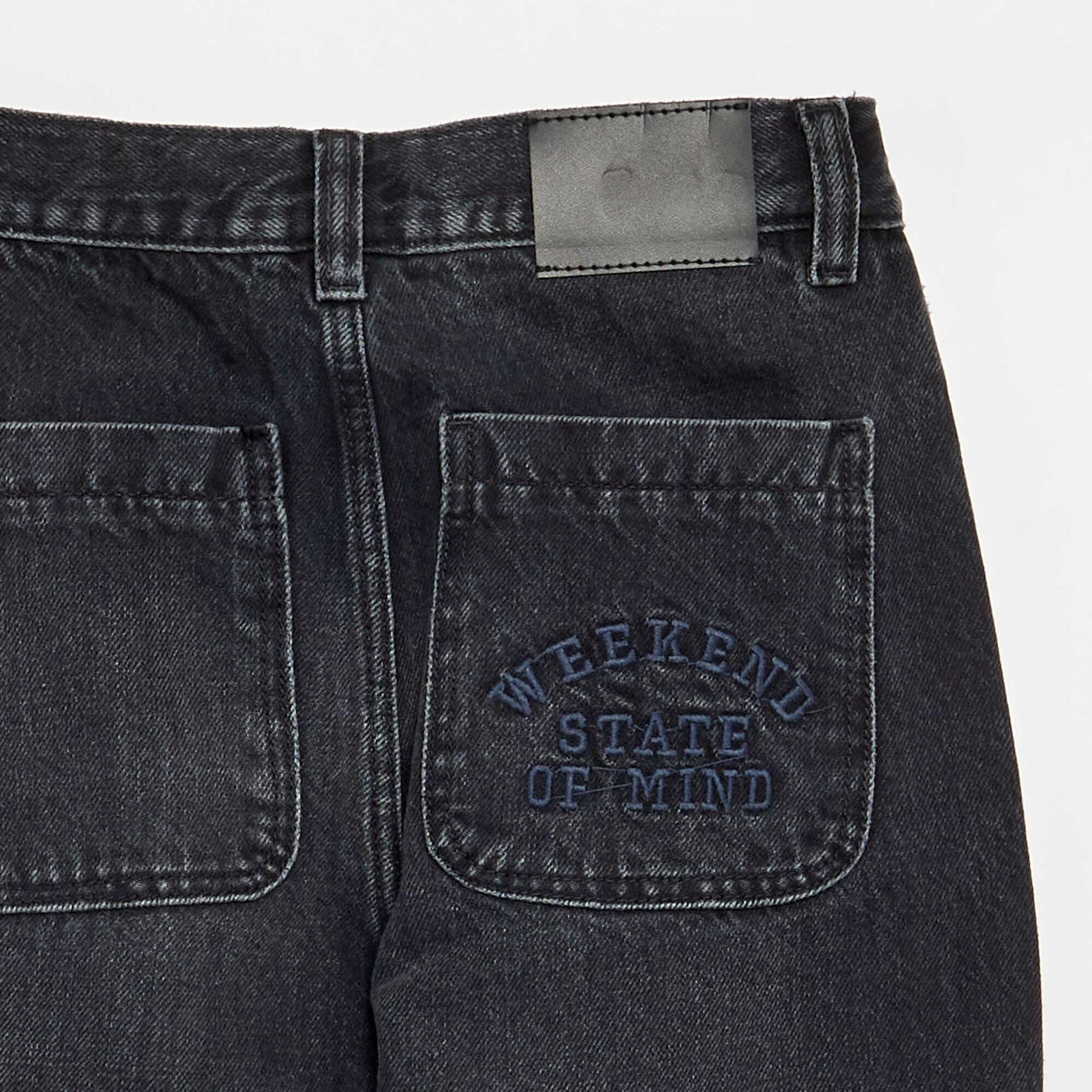 Straight-Cut 5-Pocket Denim BLACK