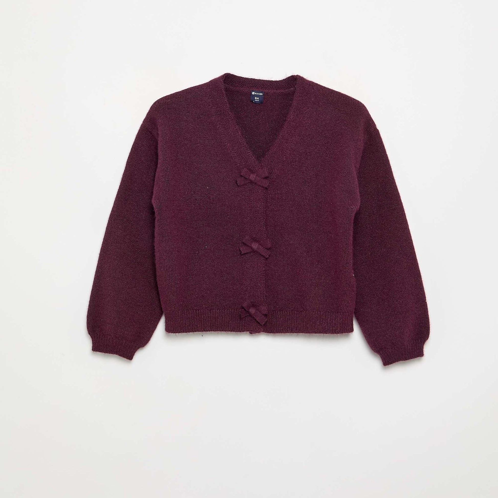 Knit sweater with knot detail PINK