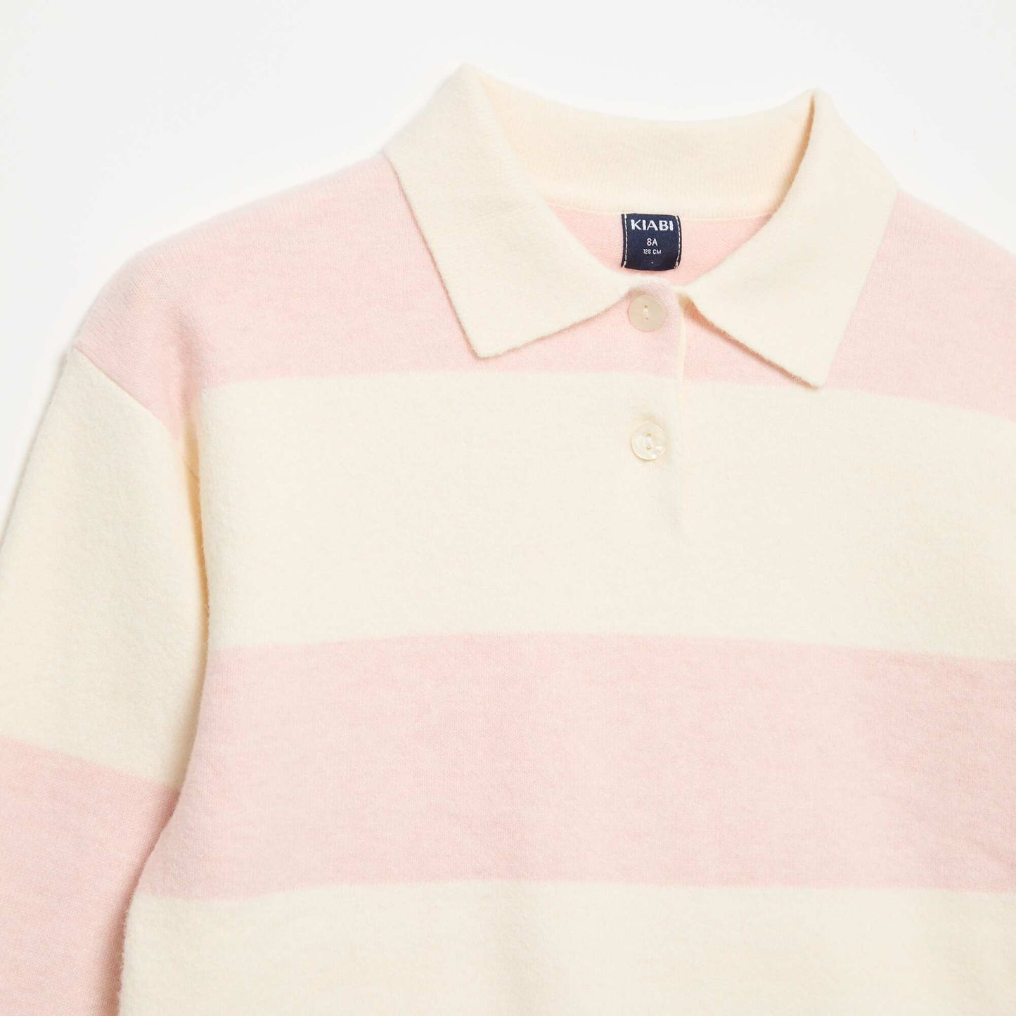 Warm Polo-Neck Sweater PINK