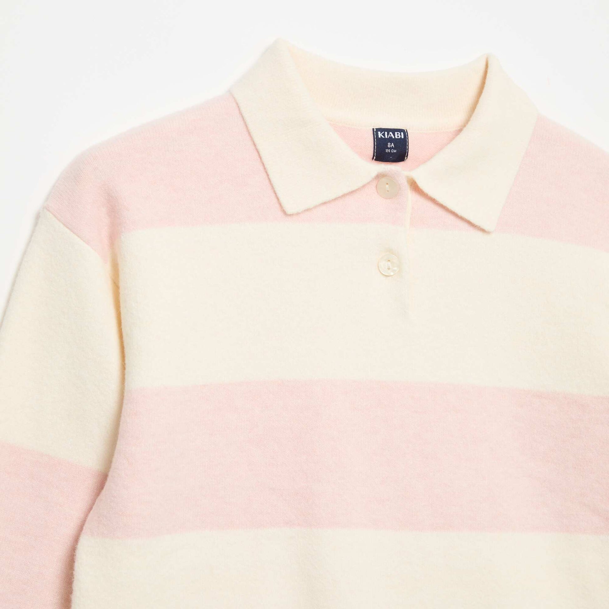 Warm Polo-Neck Sweater PINK