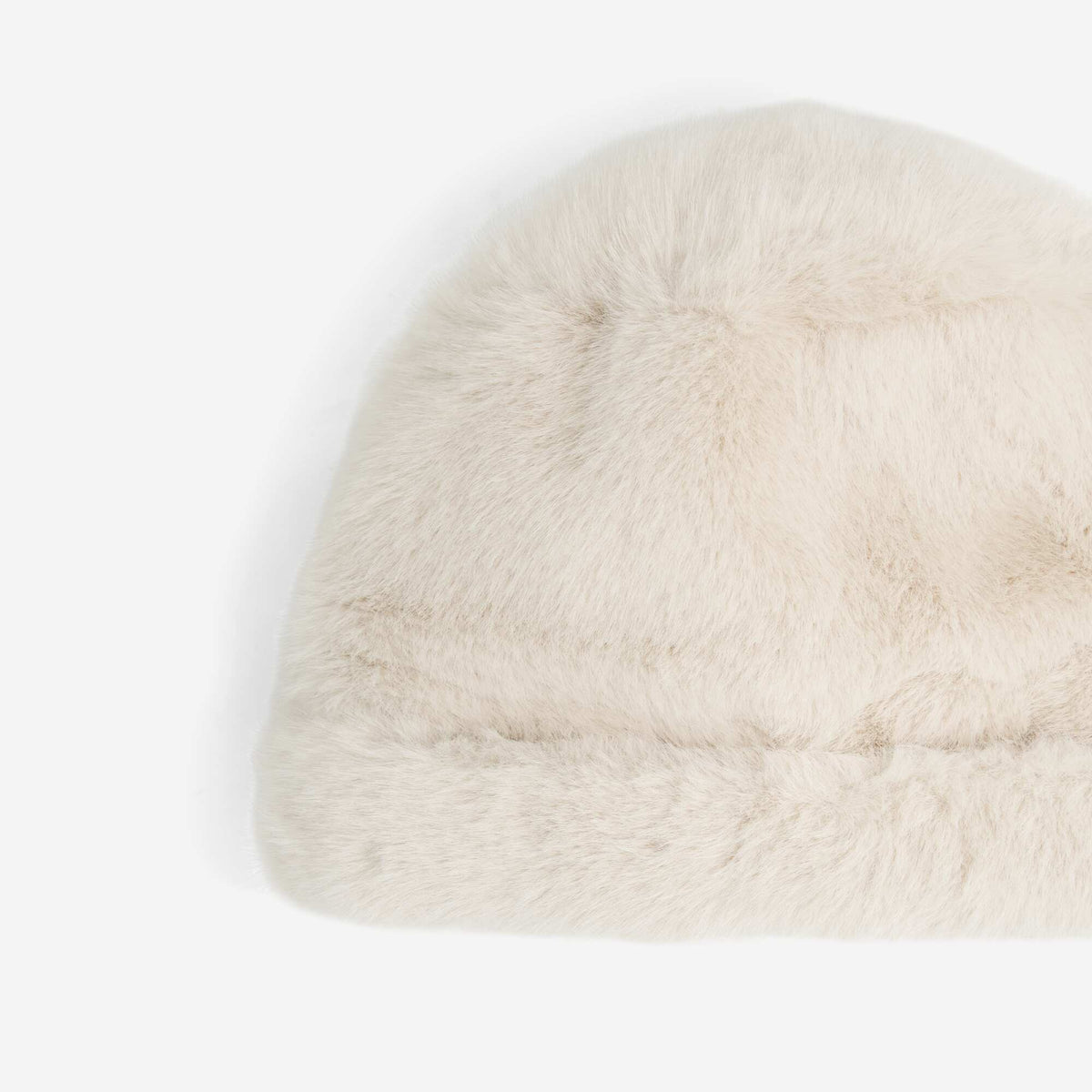 Faux Fur Beanie BEIGE
