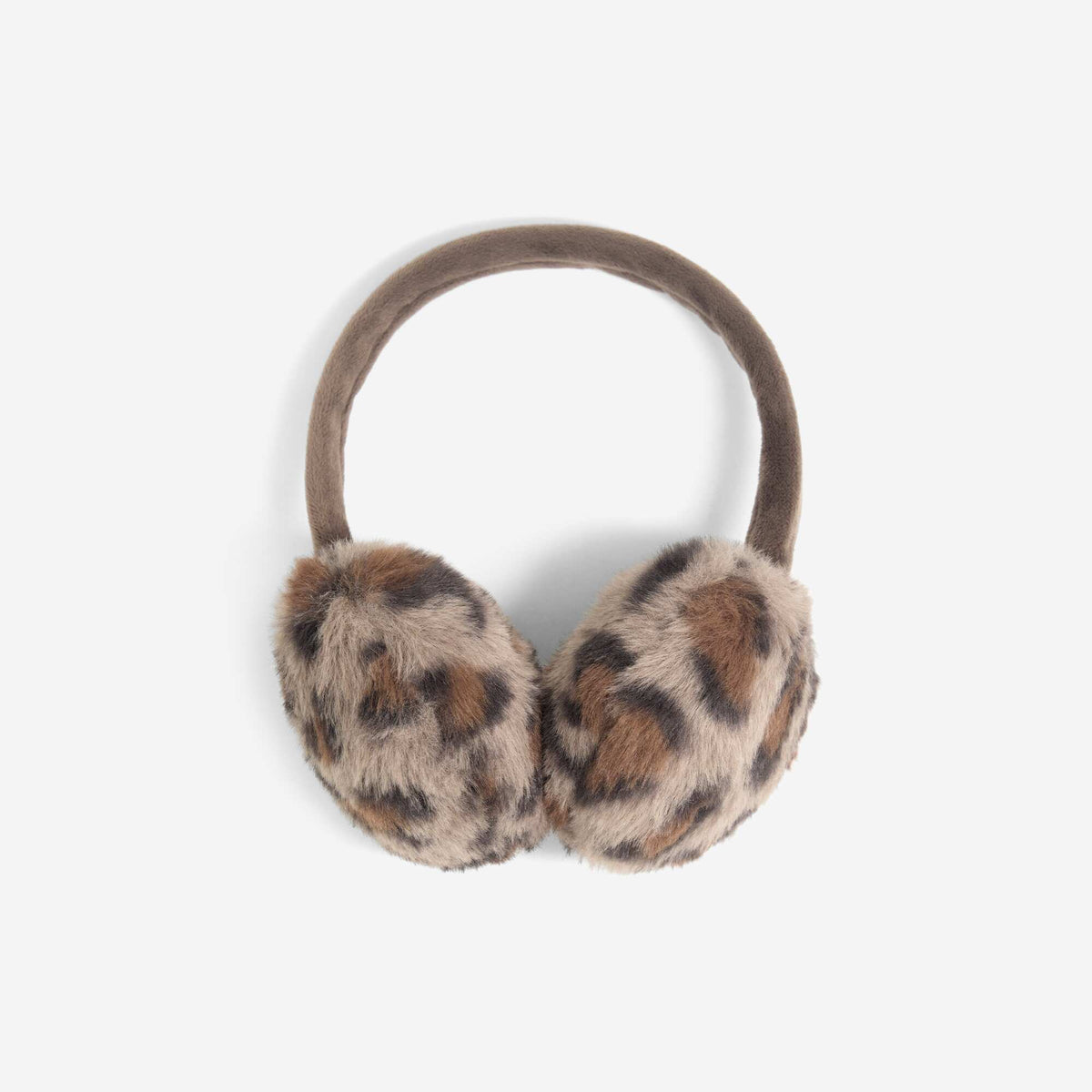 Leopard Print Earmuffs BROWN