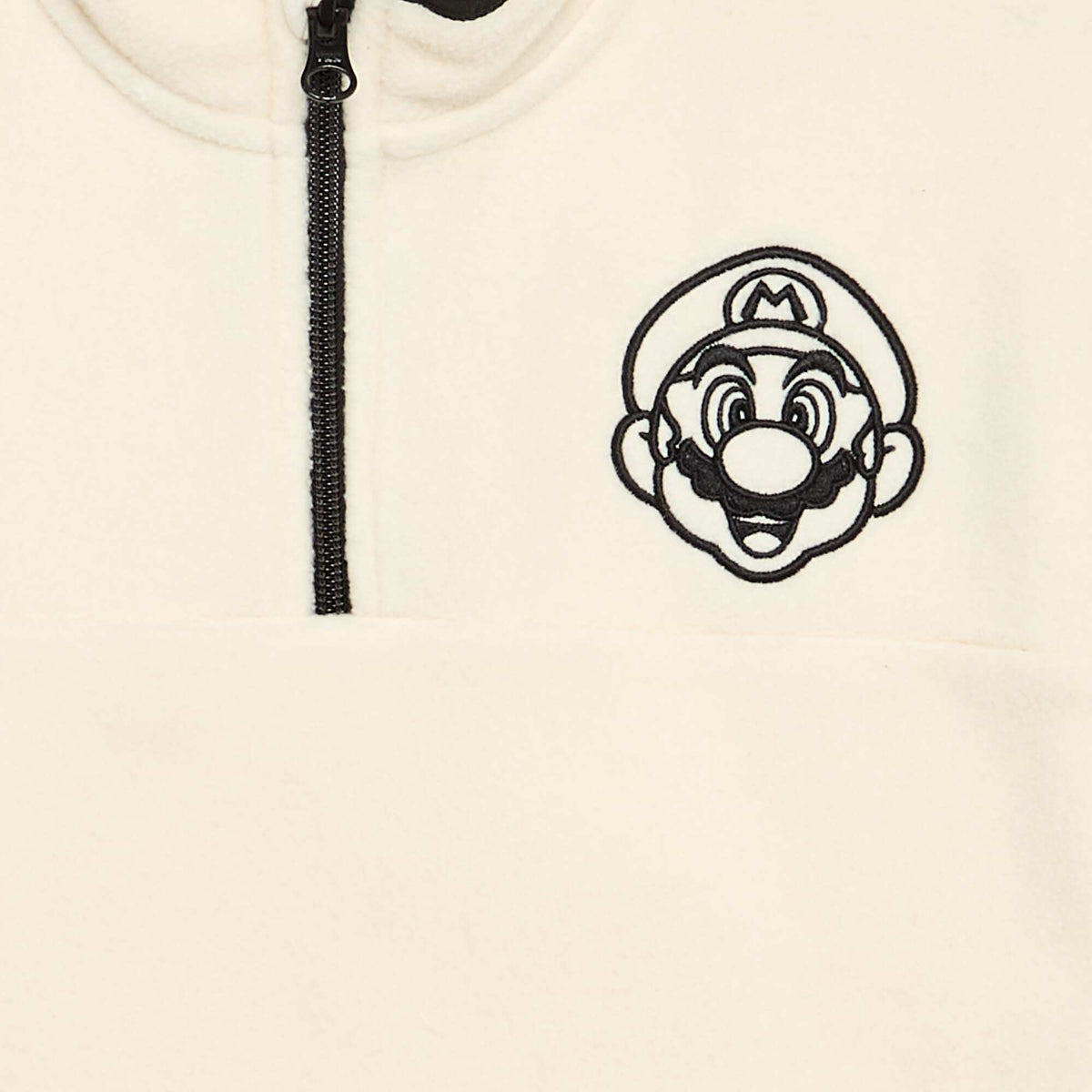 Sweatshirt 'Mario Bros' with contrast bands WHITE