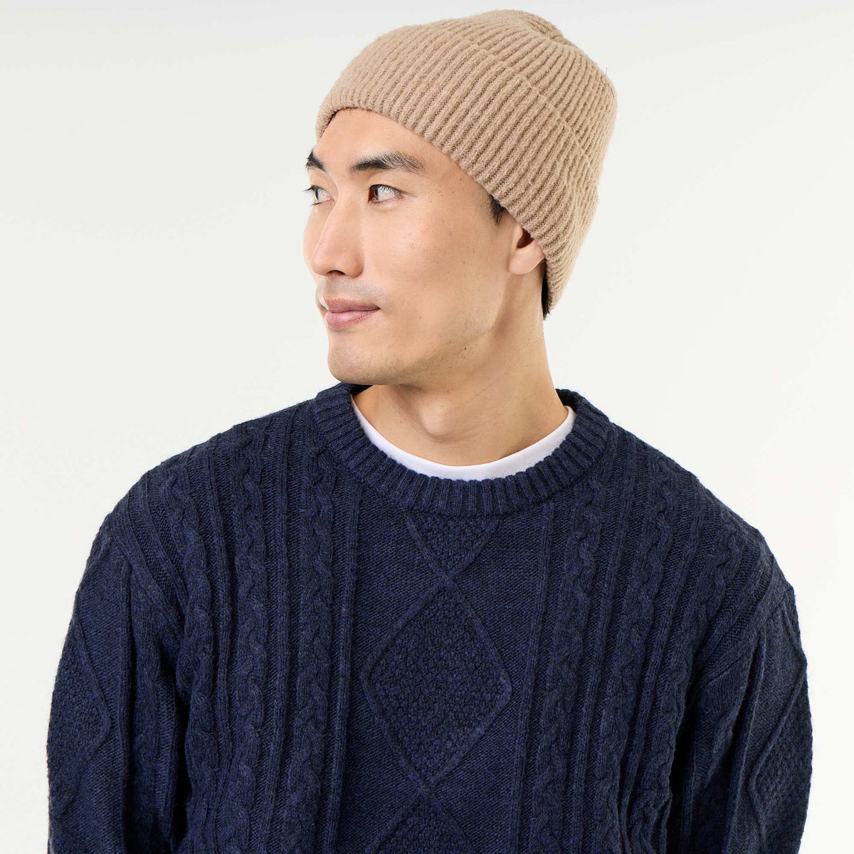 Chunky Cable Knit Sweater BLUE