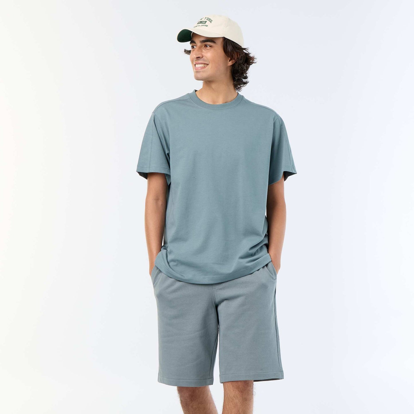 French Terry Bermuda Shorts BLUE