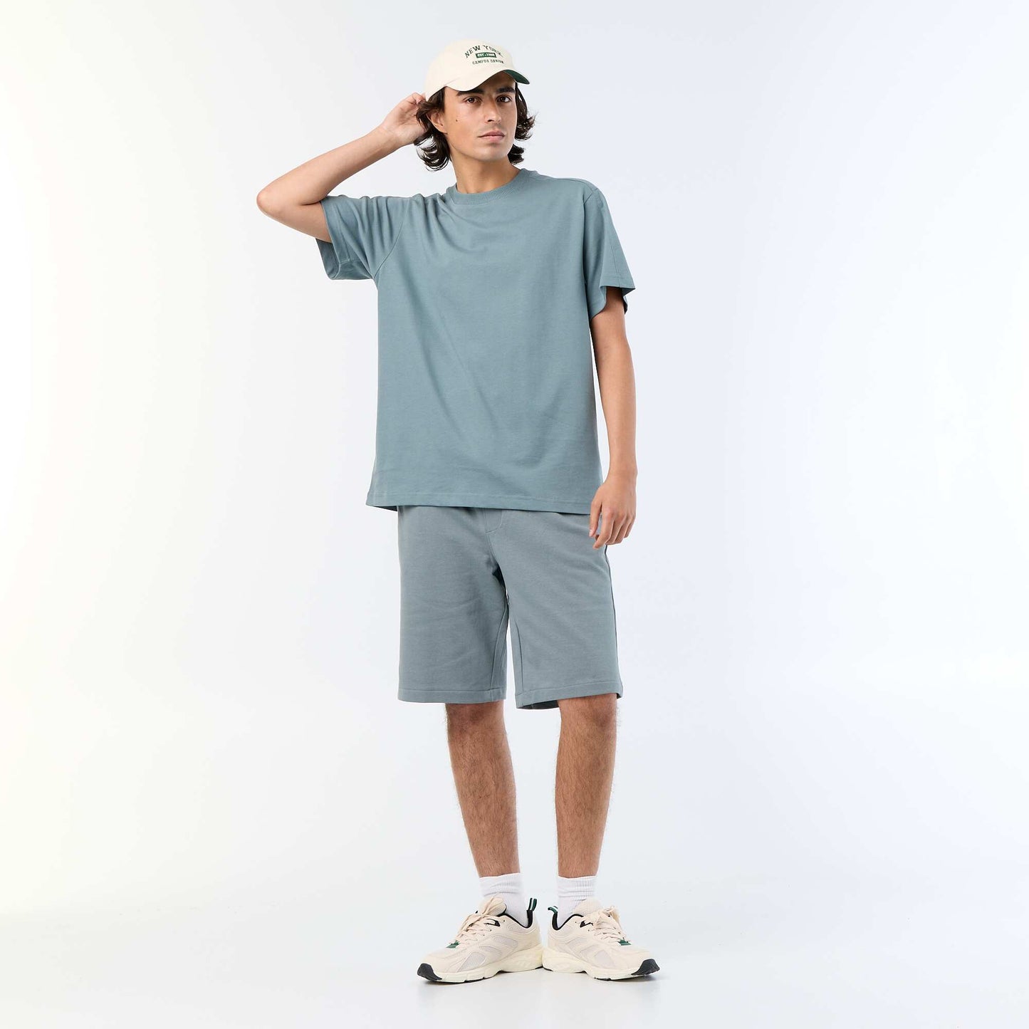 French Terry Bermuda Shorts BLUE