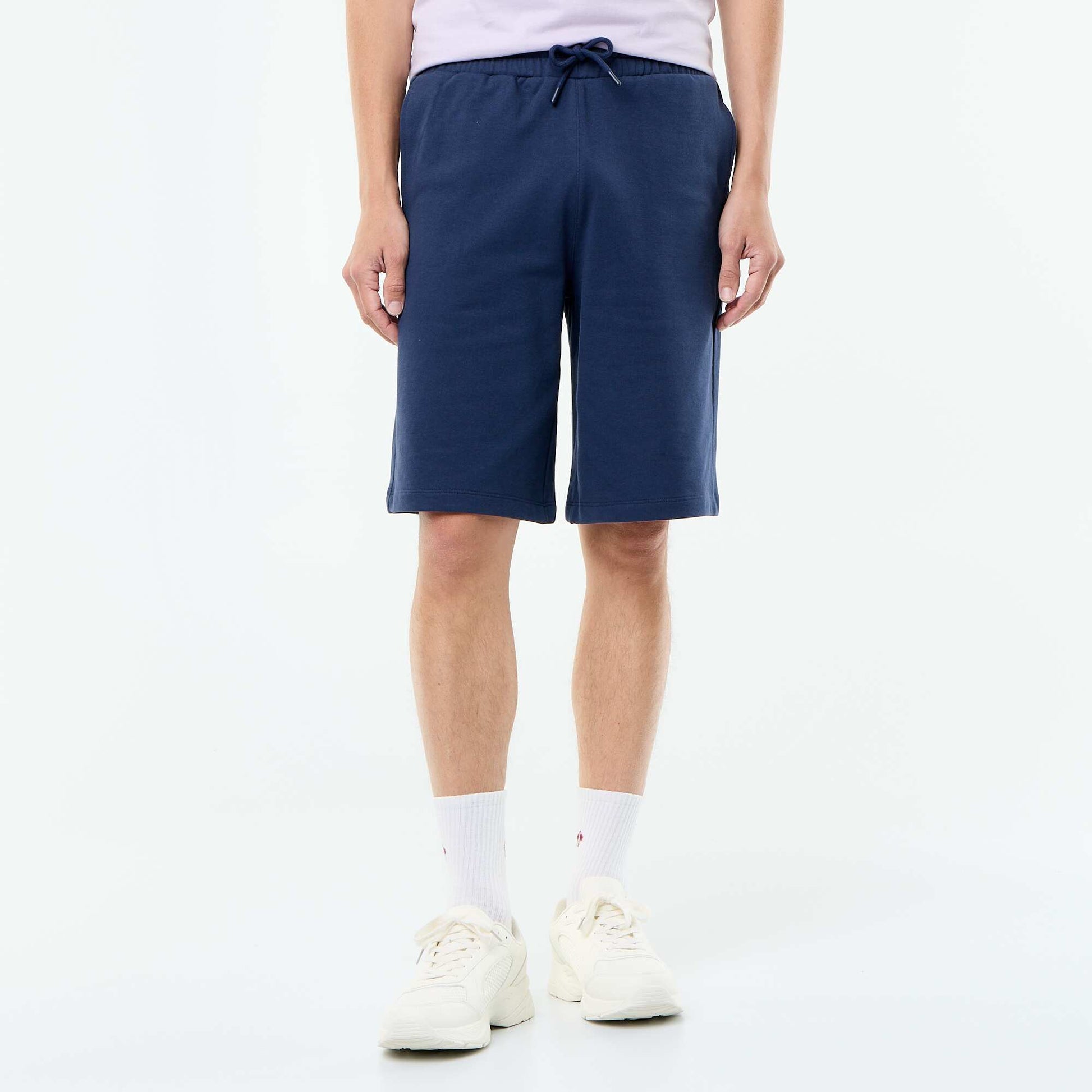French Terry Bermuda Shorts BLUE