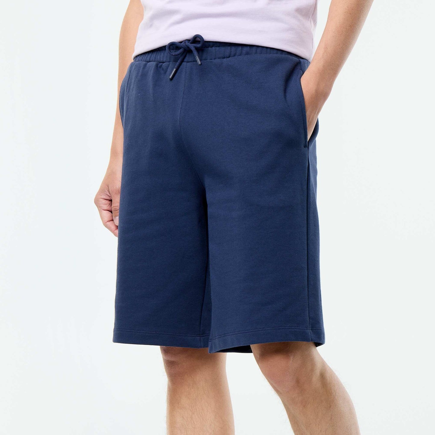 French Terry Bermuda Shorts BLUE