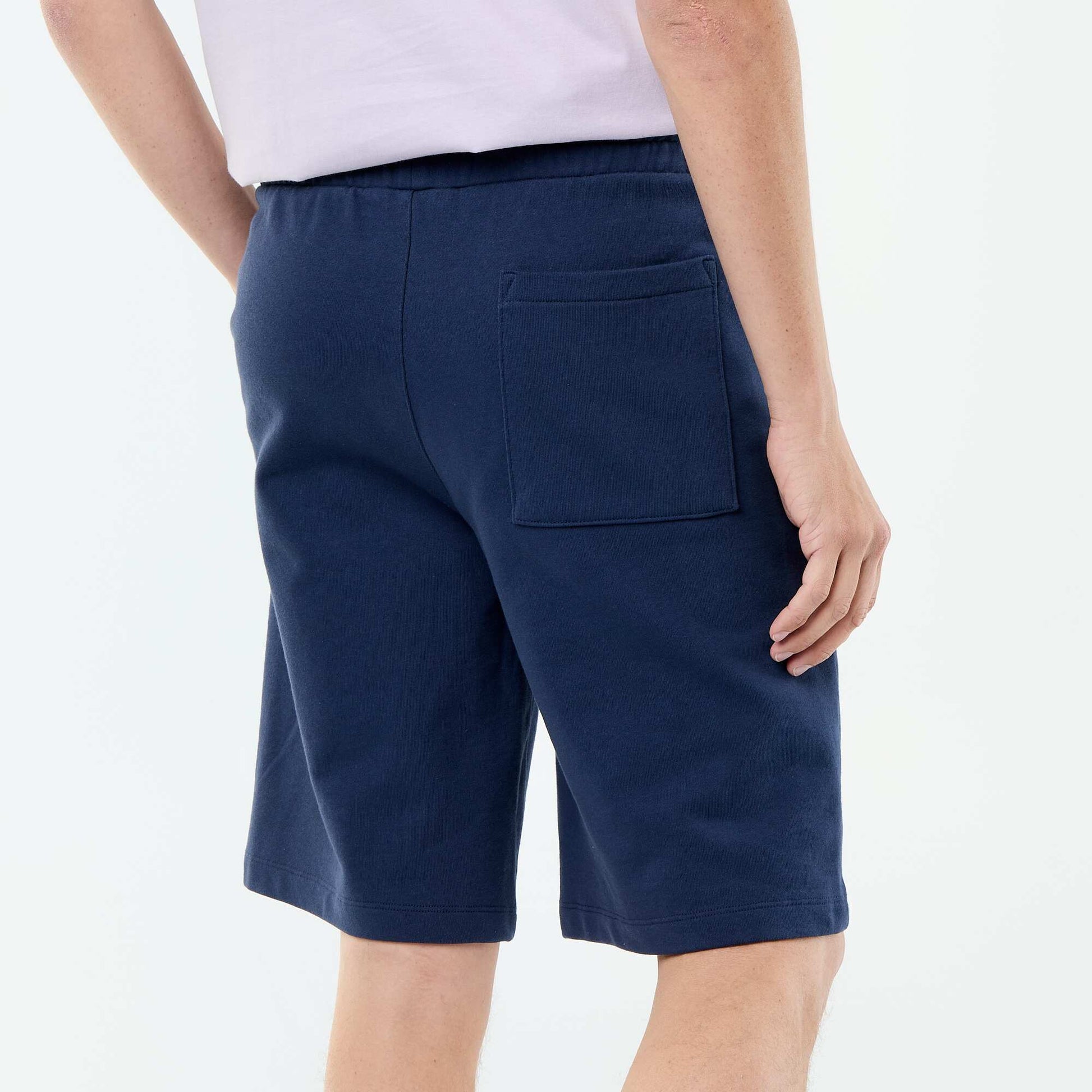 French Terry Bermuda Shorts BLUE