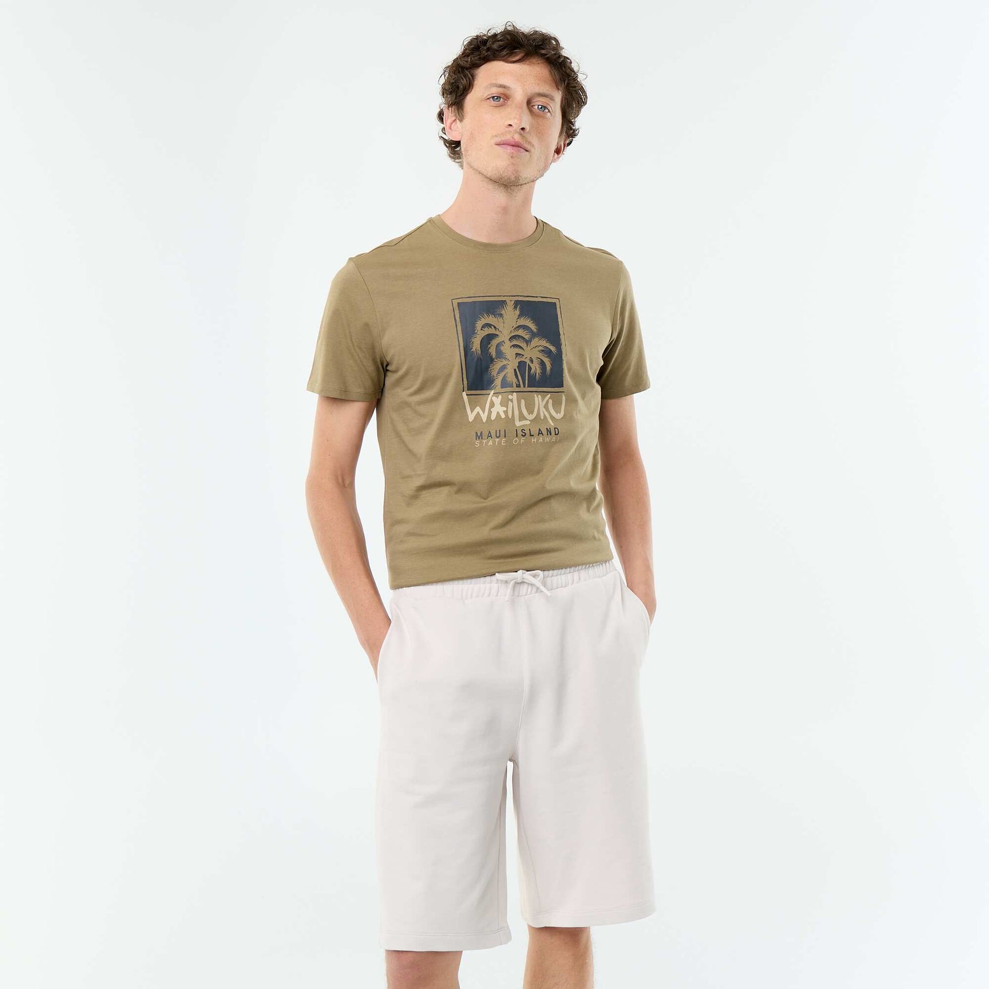French Terry Bermuda Shorts GREY