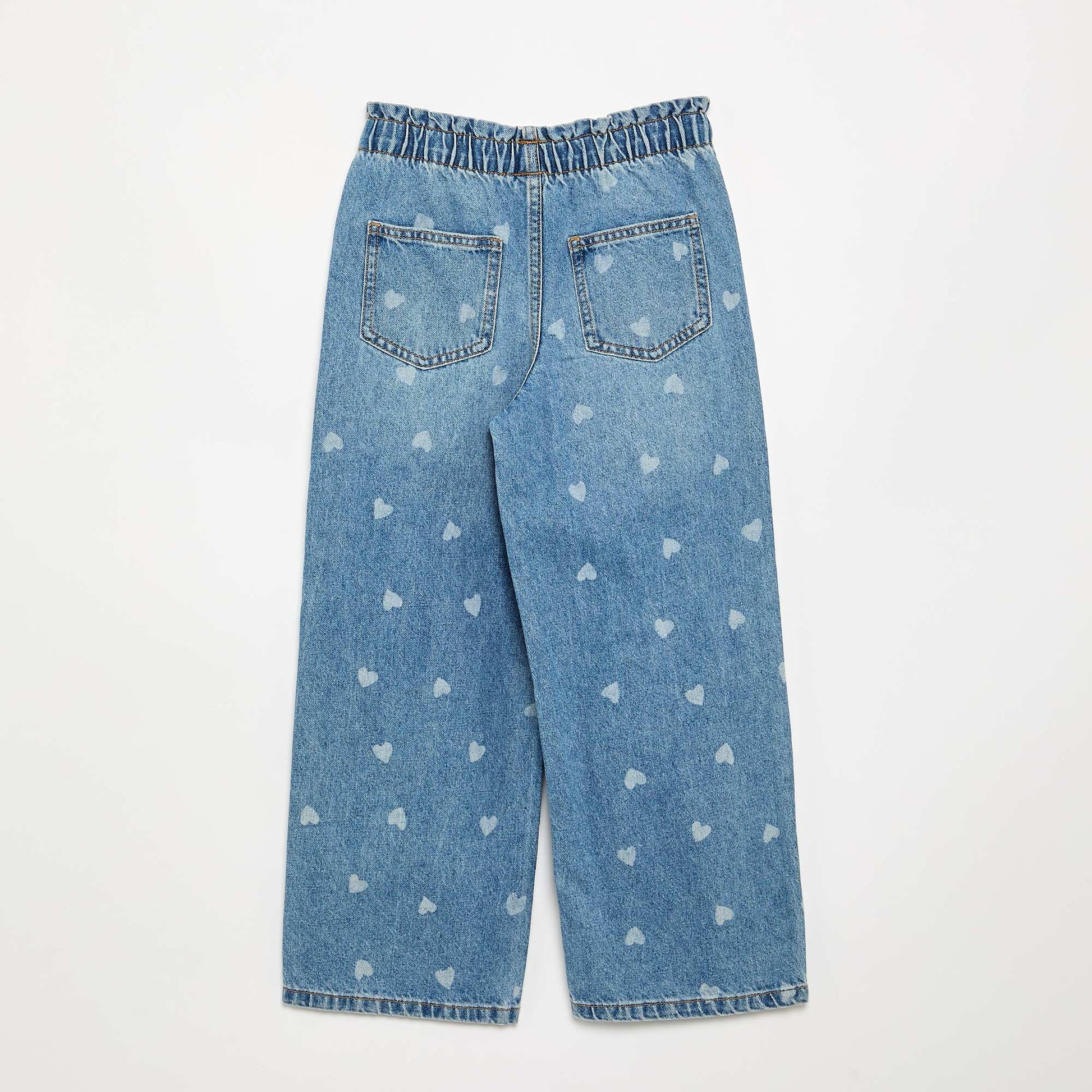 Wide-leg denim pants BLUE