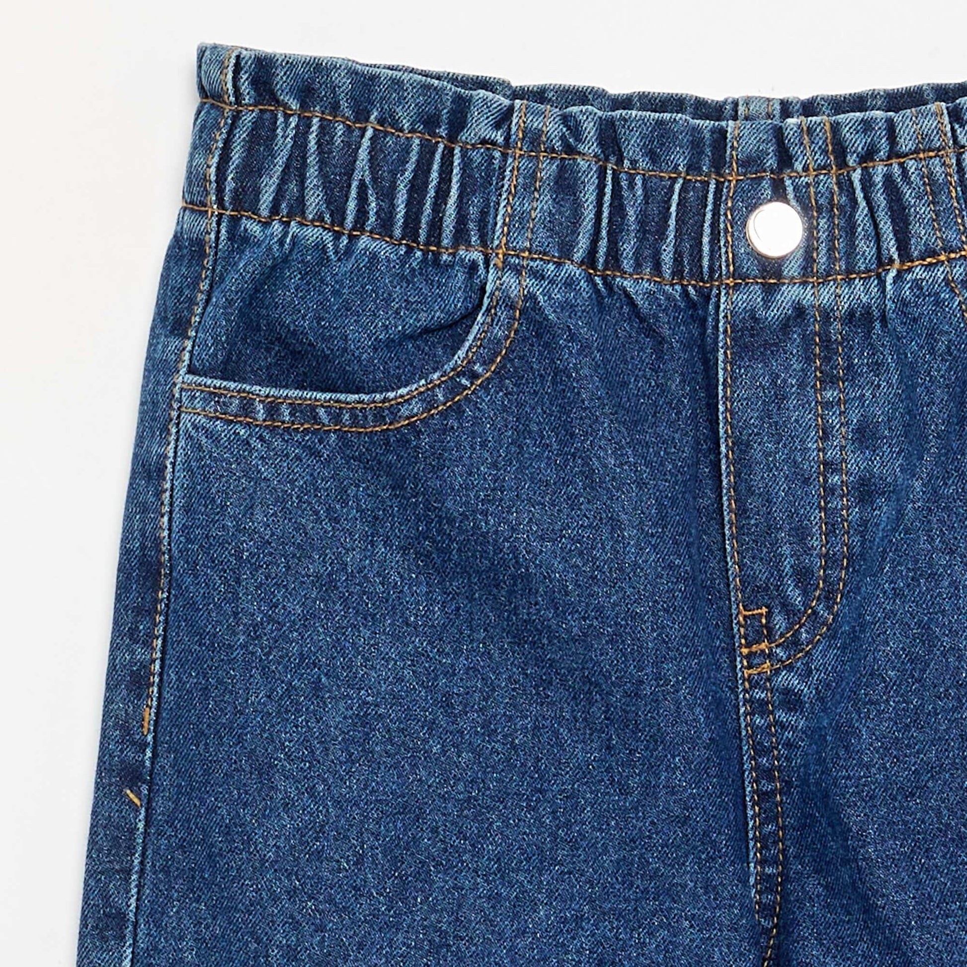 Wide-leg denim pants BLUE