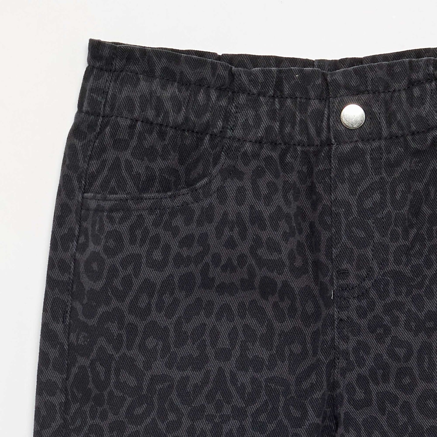 Wide-leg denim pants GREY