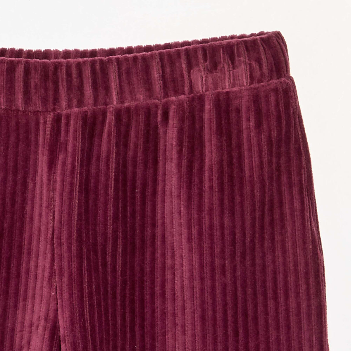 Wide-leg corduroy trousers RED