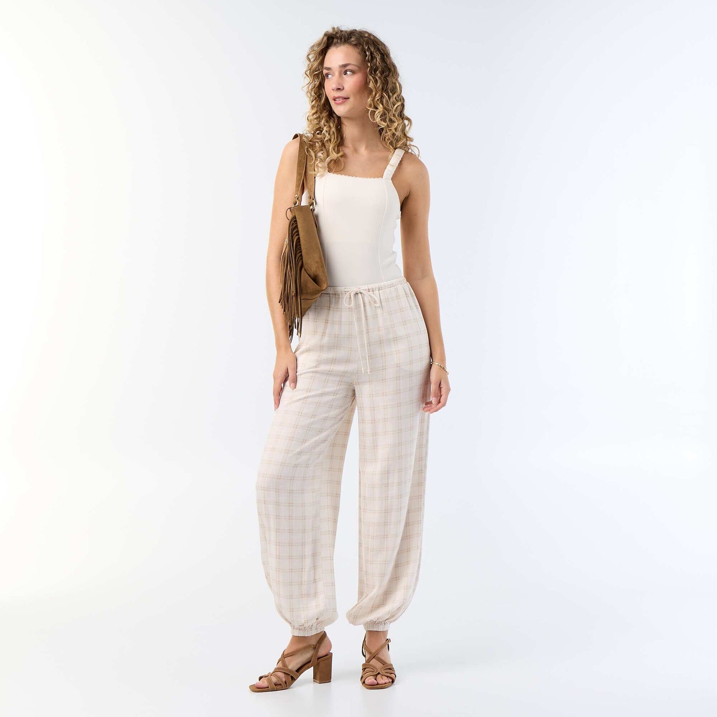 Bodysuit with elasticated straps WHITE