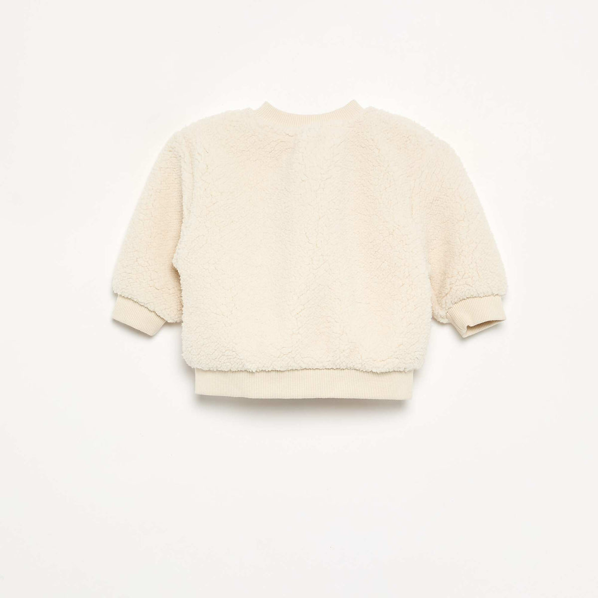 Fleece-effect cardigan WHITE