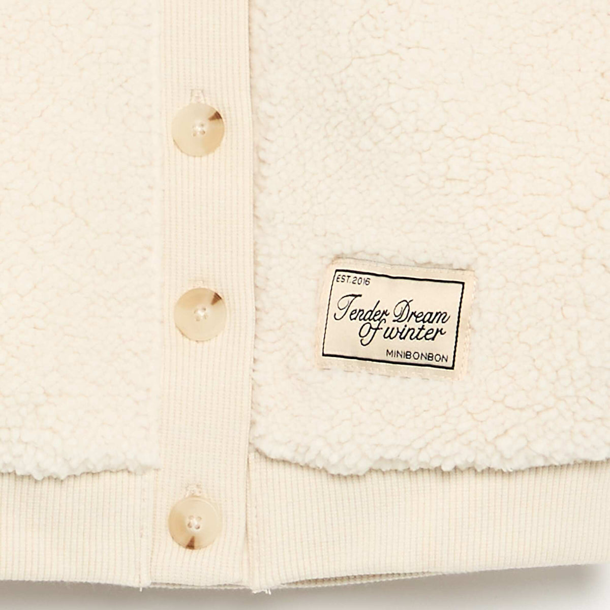 Fleece-effect cardigan WHITE