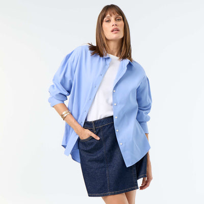 Raw Denim Skort BLUE