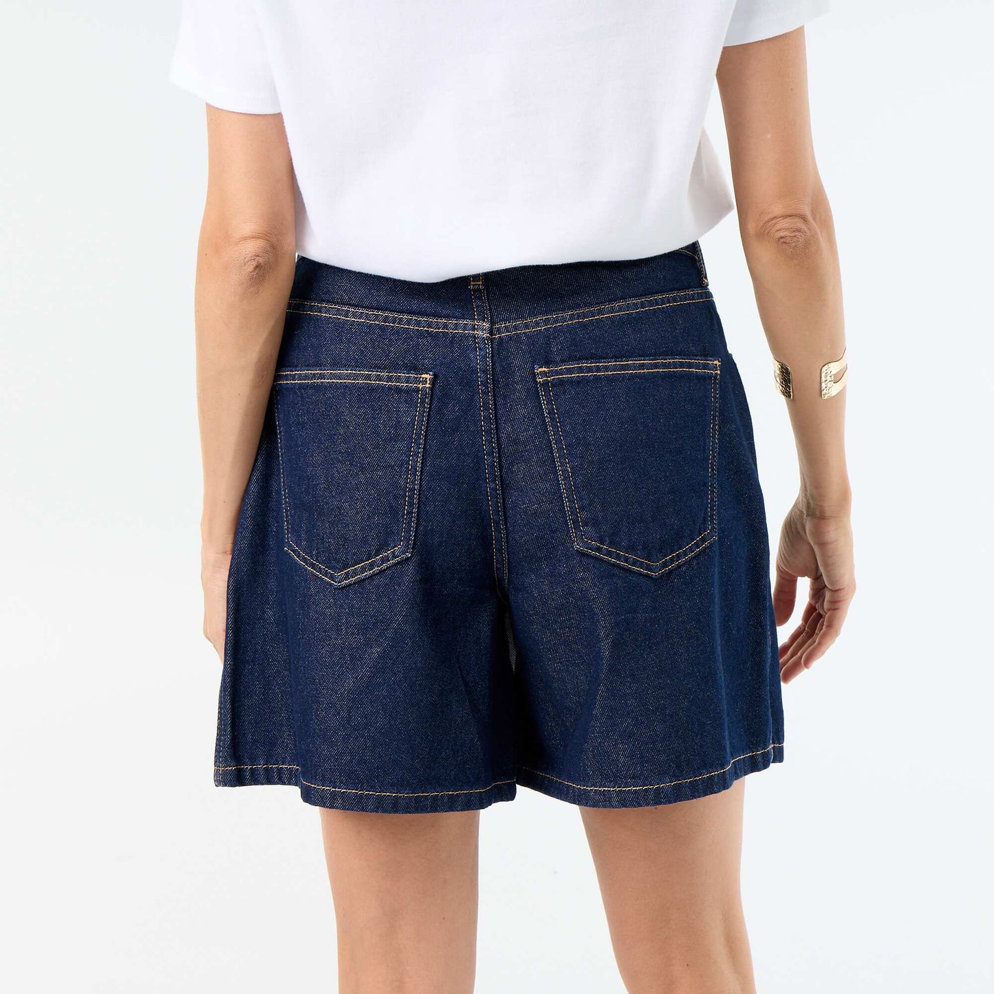 Raw Denim Skort BLUE