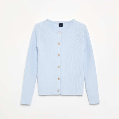 Cardigan with star-shaped buttons BLUE