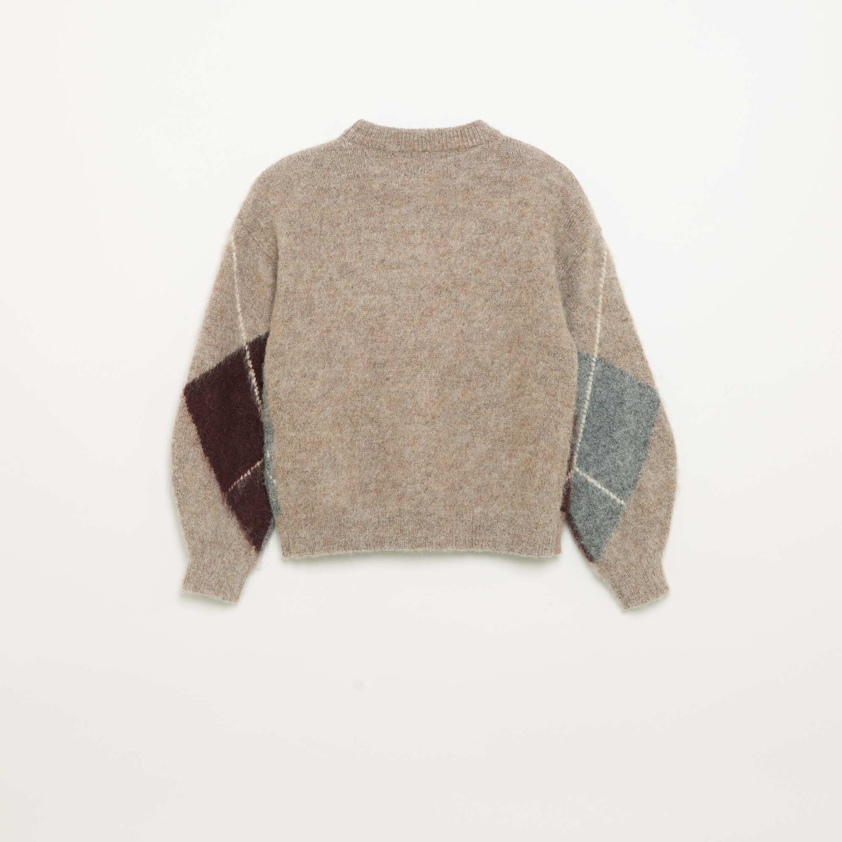 Diamond Pattern Sweater BROWN