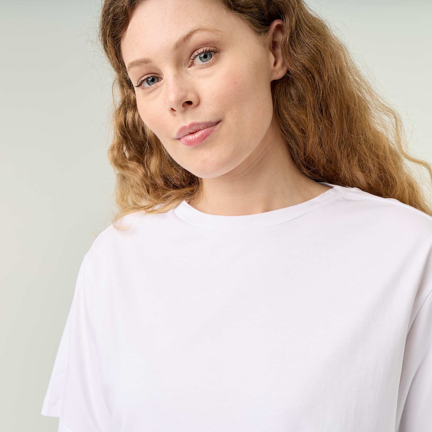 Fringed Basic T-shirt WHITE