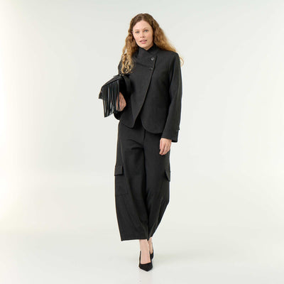 Barrel-leg Trousers GREY