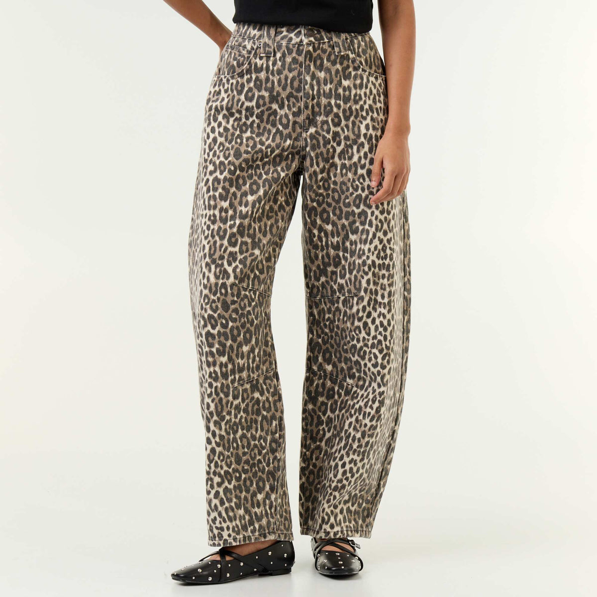 Balloon Fit Jeans BROWN