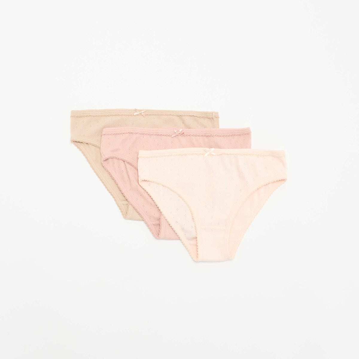 Pack of 3 Patterned Briefs BEIGE