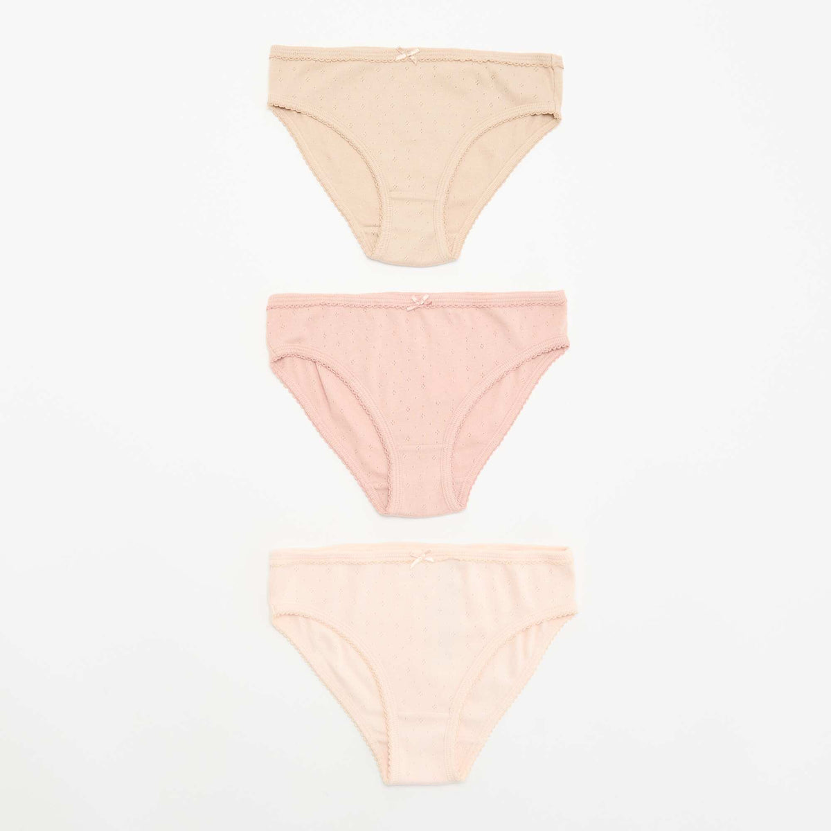 Pack of 3 Patterned Briefs BEIGE