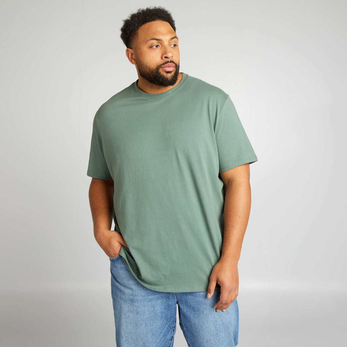 Plain Jersey T-shirt GREEN