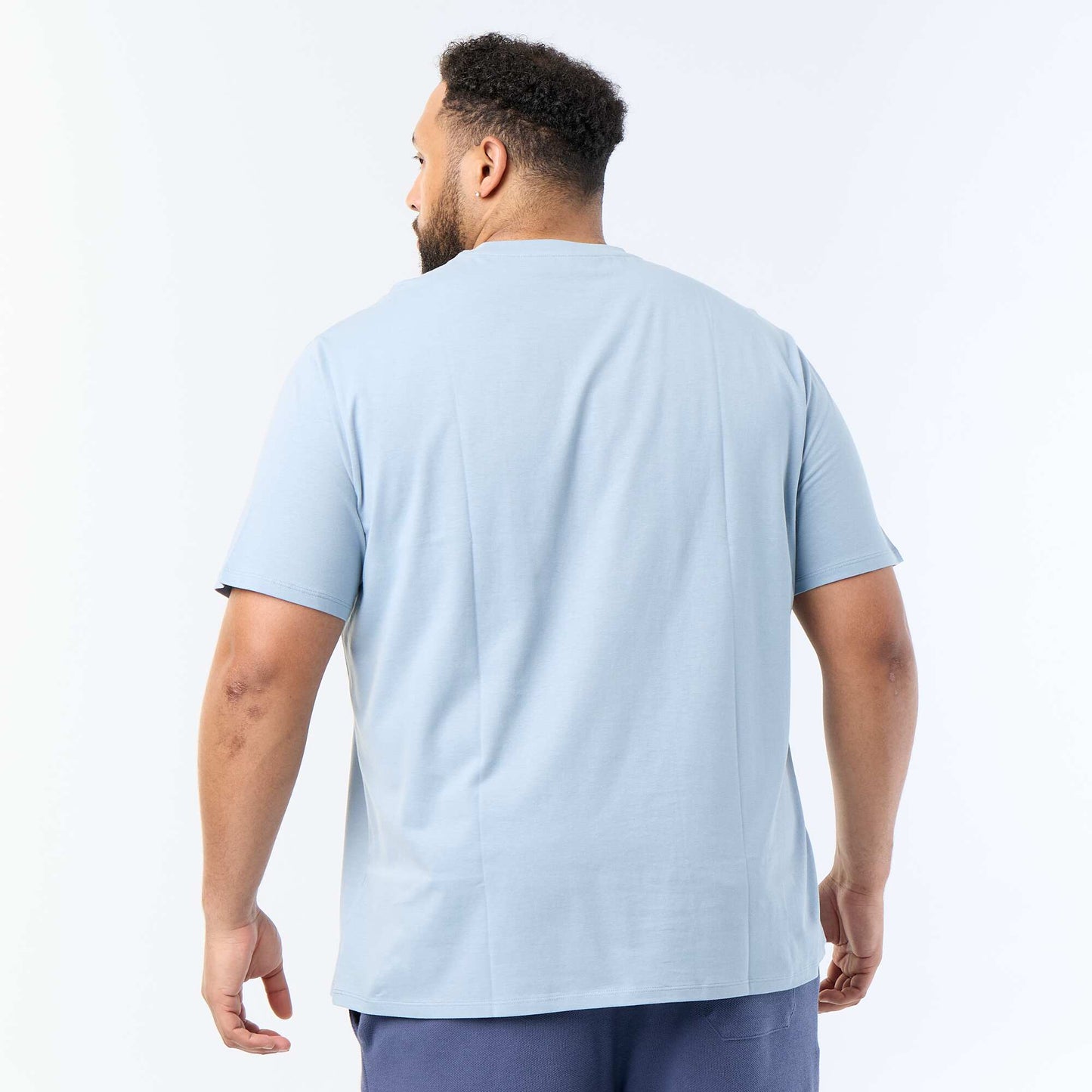 Pure cotton T-shirt BLUE