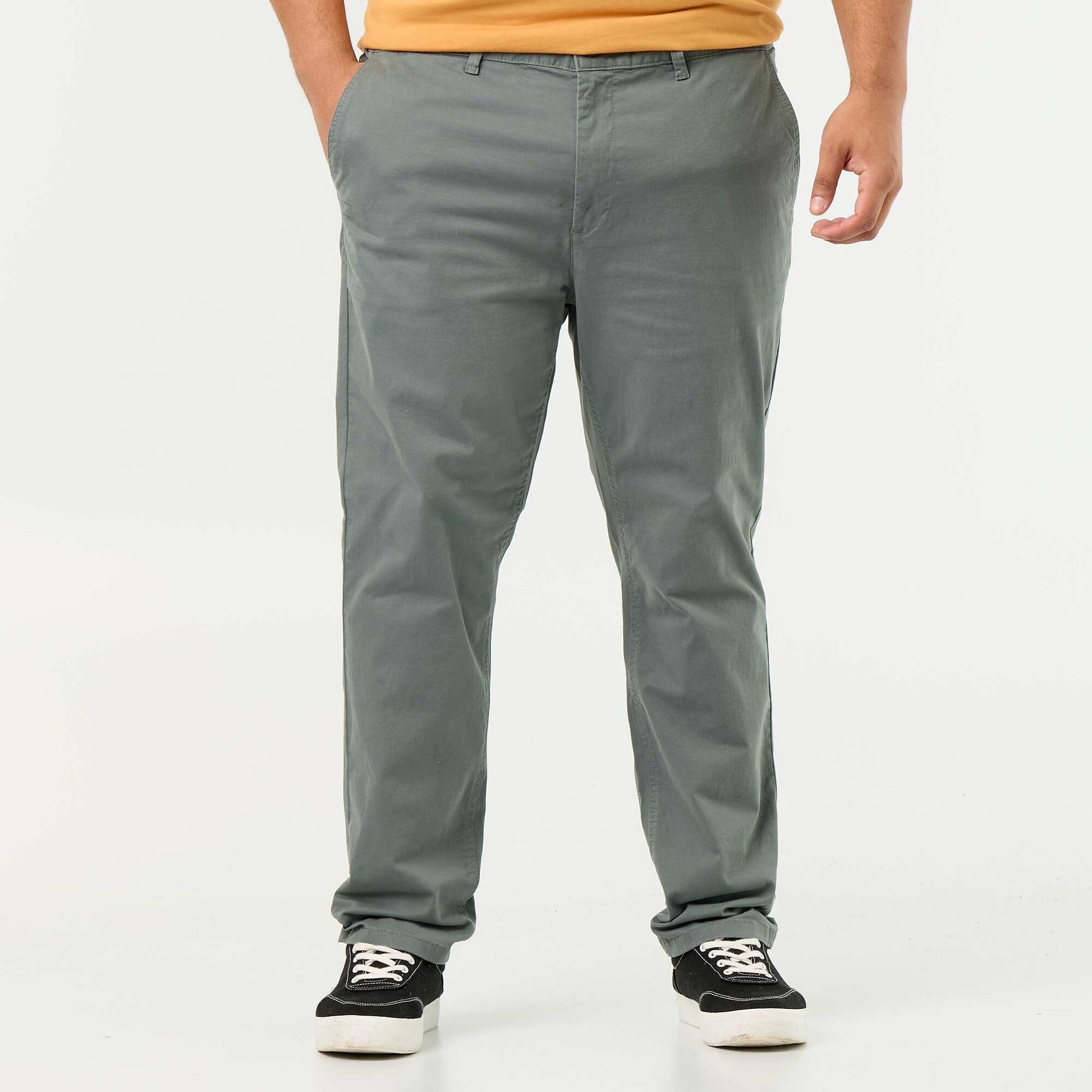 Slim-fit chinos - L32 GREEN