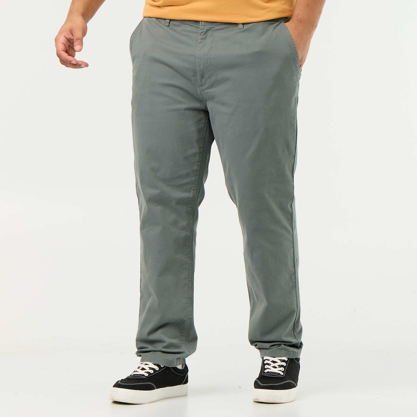 Slim-fit chinos - L32 GREEN