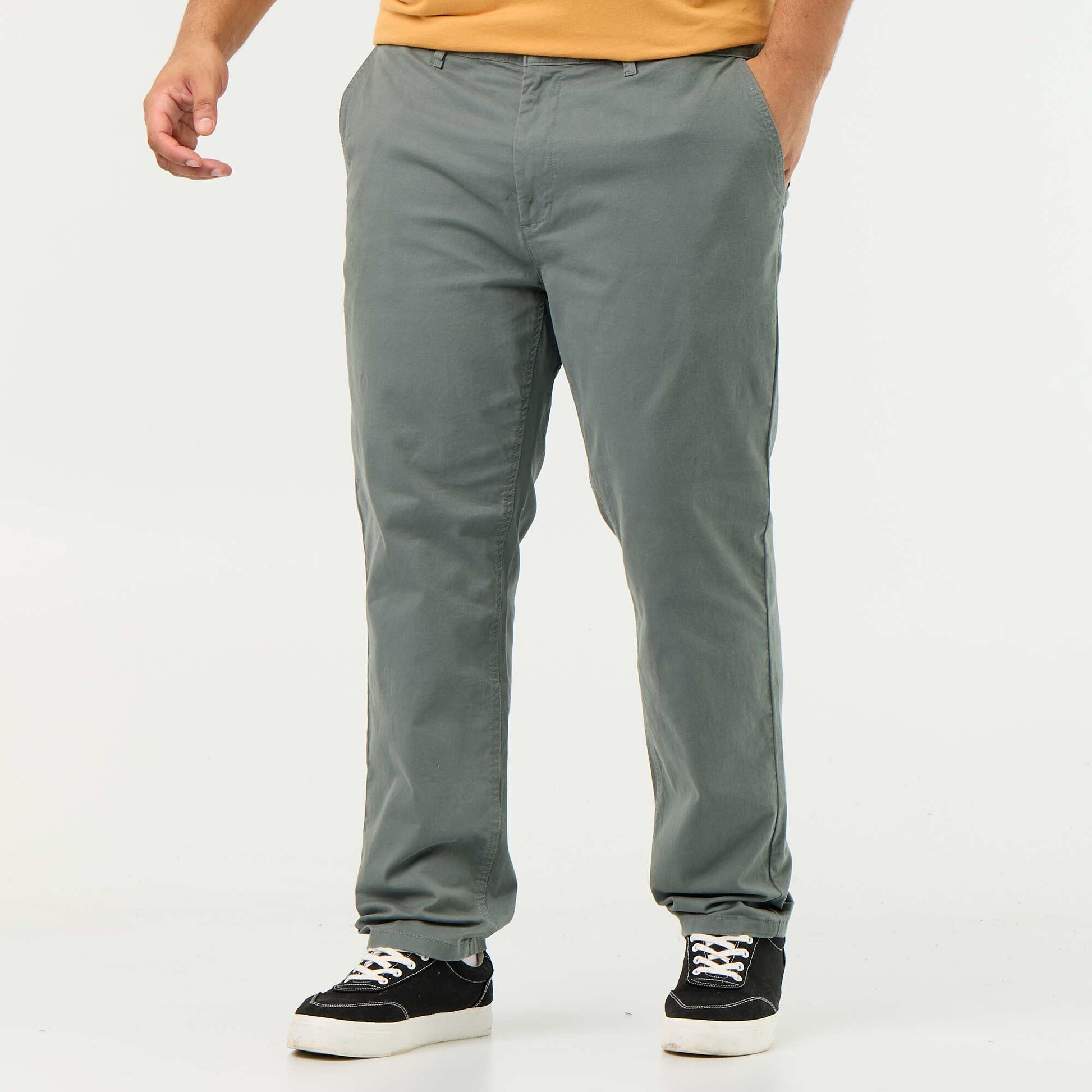 Slim-fit chinos - L32 GREEN