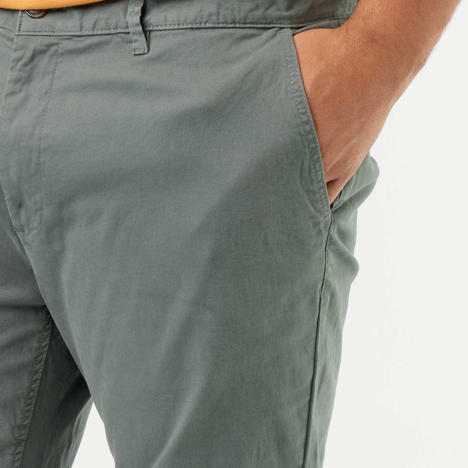 Slim-fit chinos - L32 GREEN