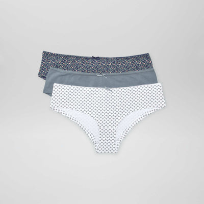 Pack of 3 pairs of boy shorts GREEN