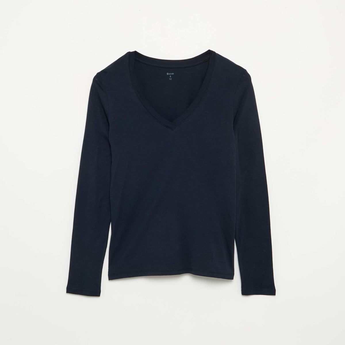 V-neck T-shirt BLUE