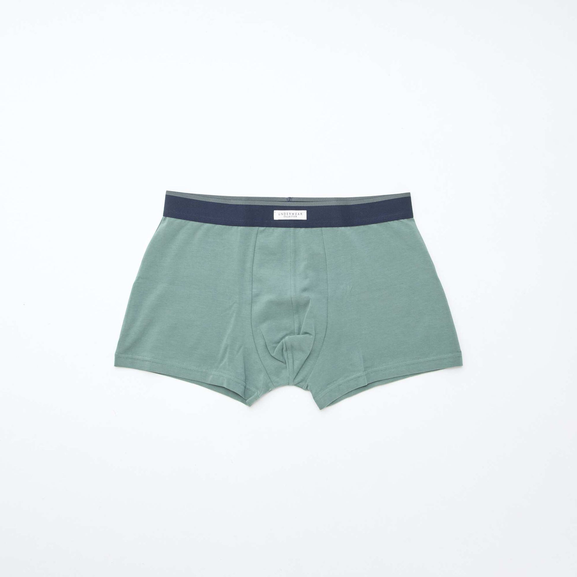 Pack of 3 pairs of stretch boxer shorts KHAKI