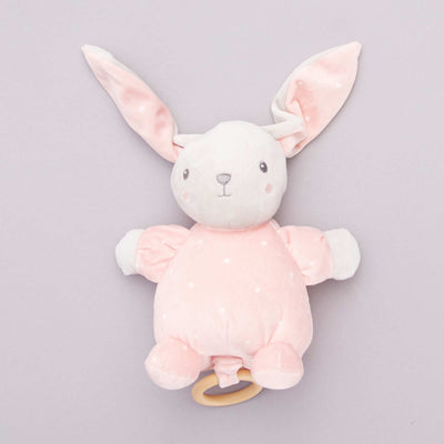 Musical rabbit soft toy PINK