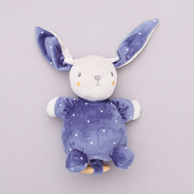 Musical rabbit soft toy BLUE