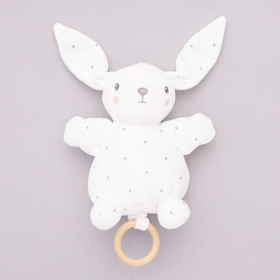 Musical rabbit soft toy WHITE
