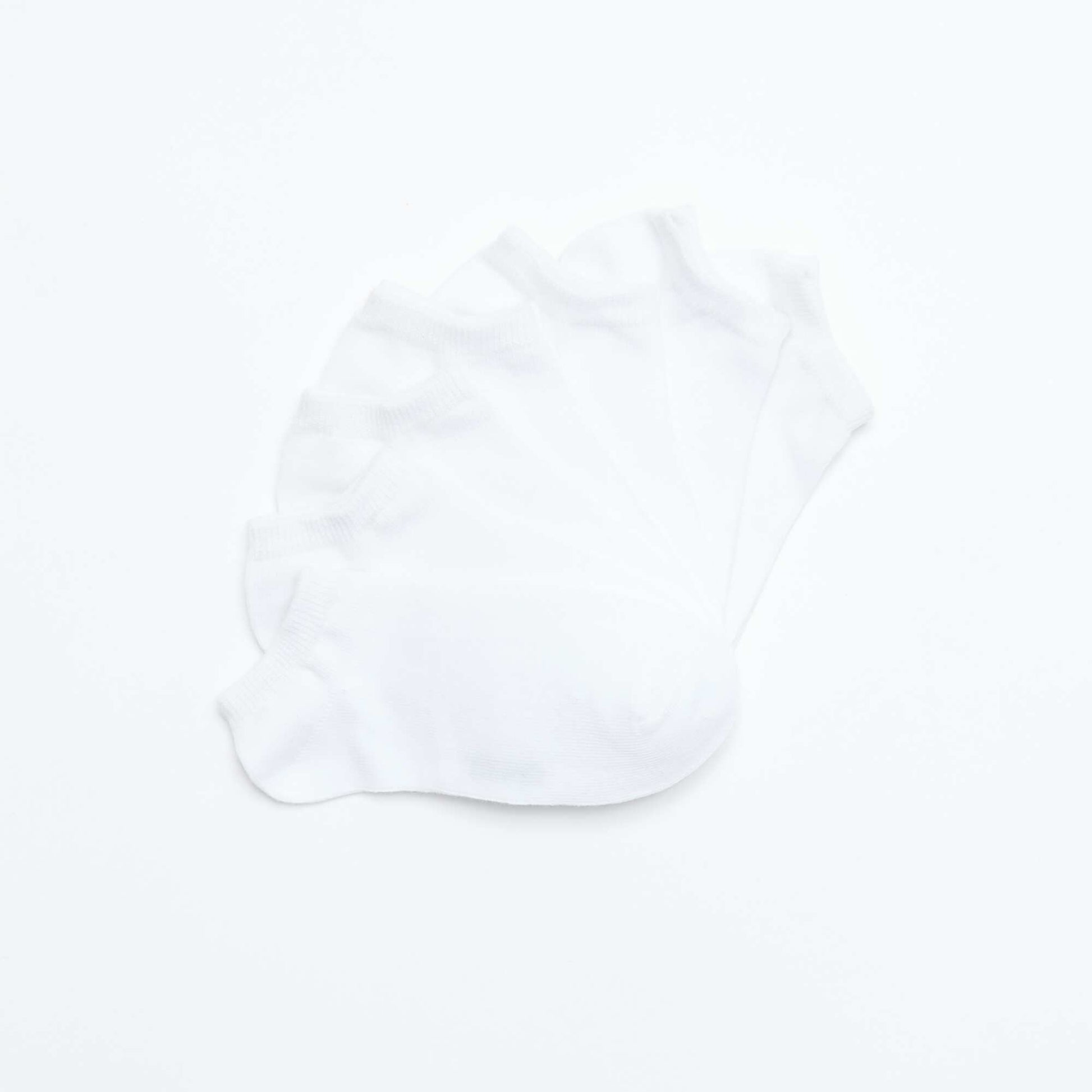 Pack of 7 invisible socks WHITE