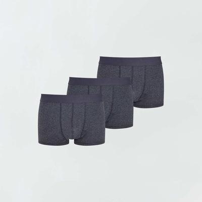 Pack of 3 pairs of plus size eco-design boxer shorts GREY