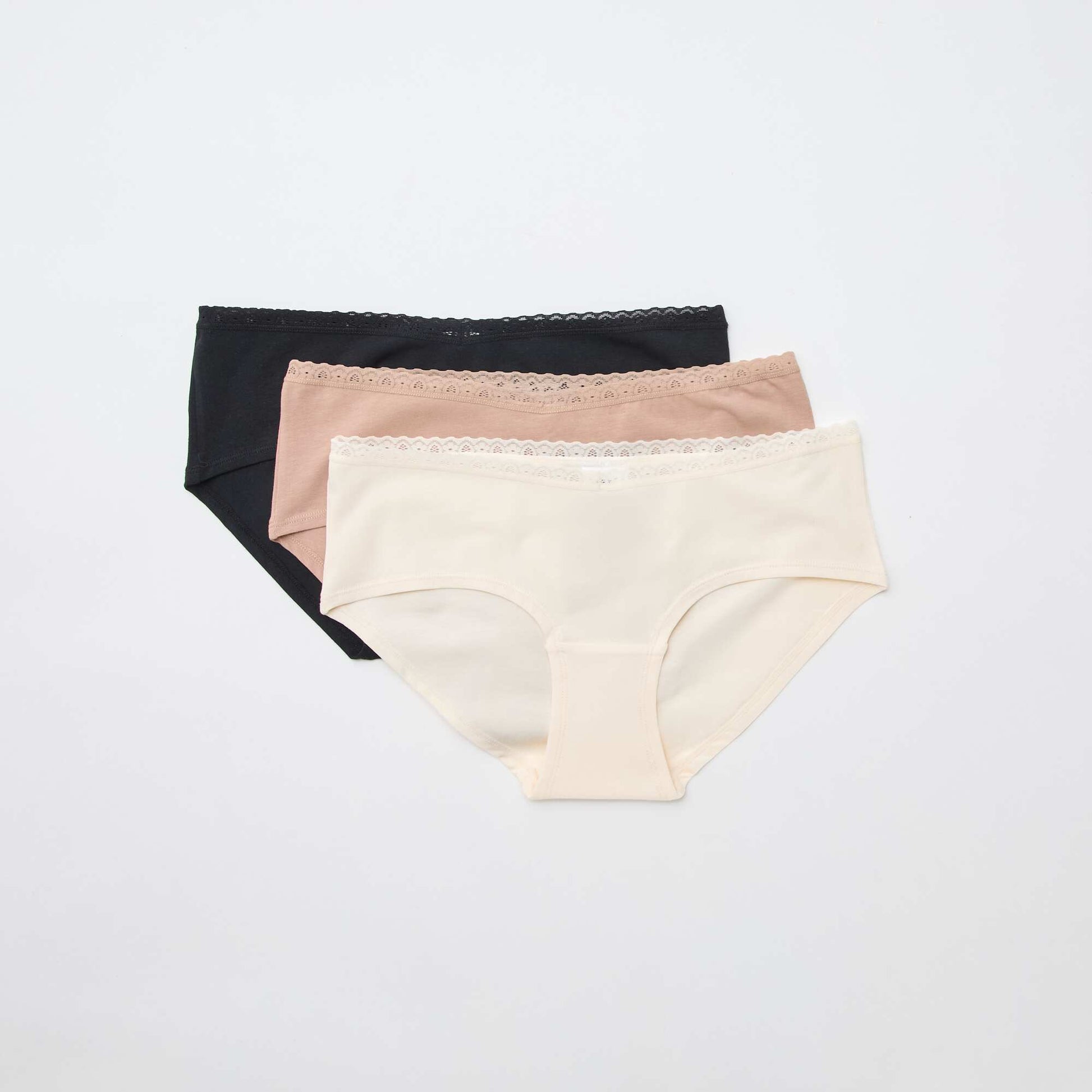 Pack of 3 maternity boy shorts BROWN