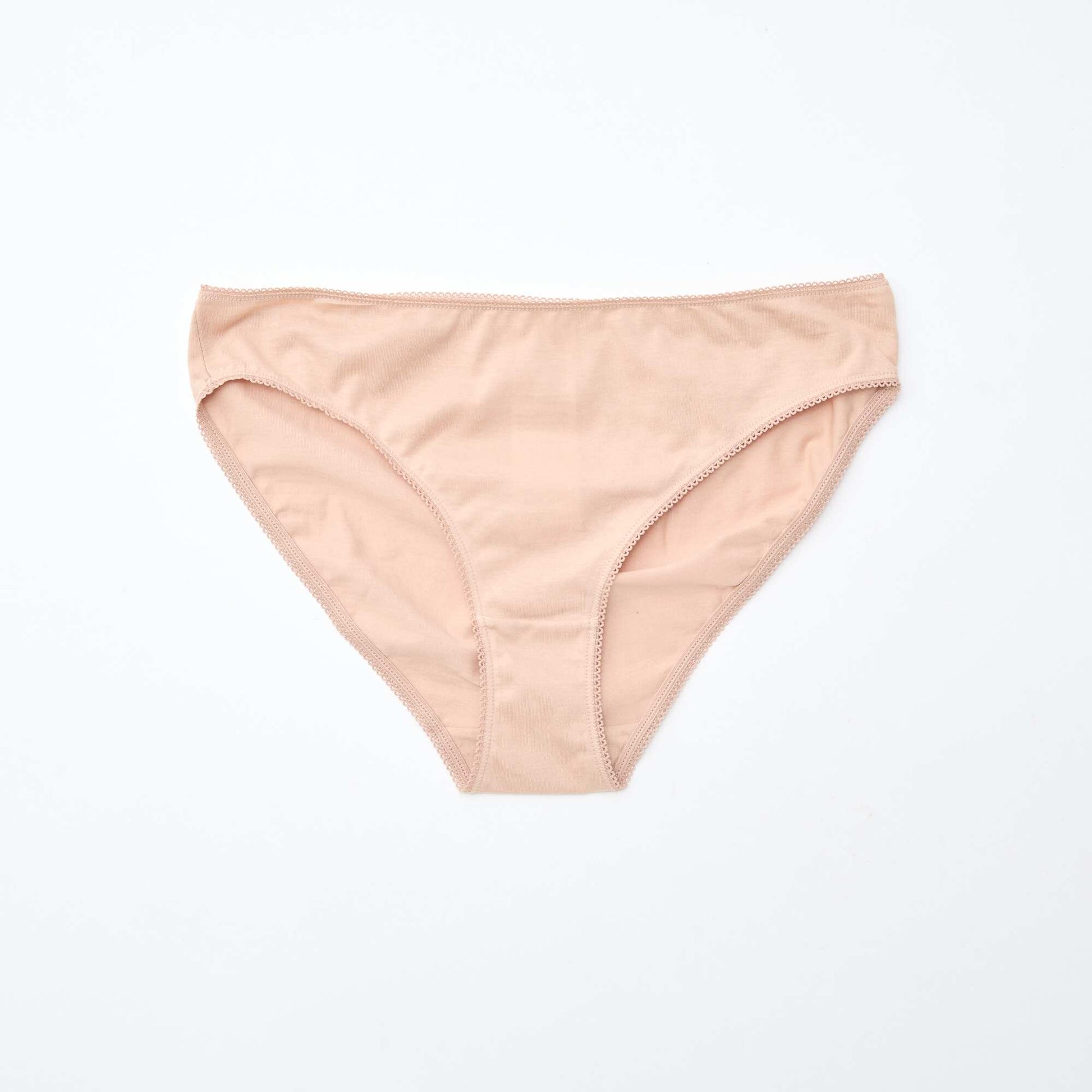 Pack of 5 plain cotton briefs BROWN