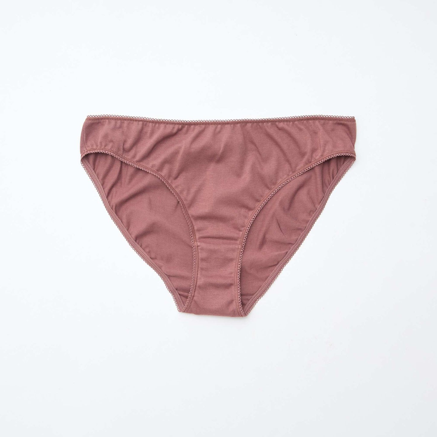 Pack of 5 plain cotton briefs BROWN